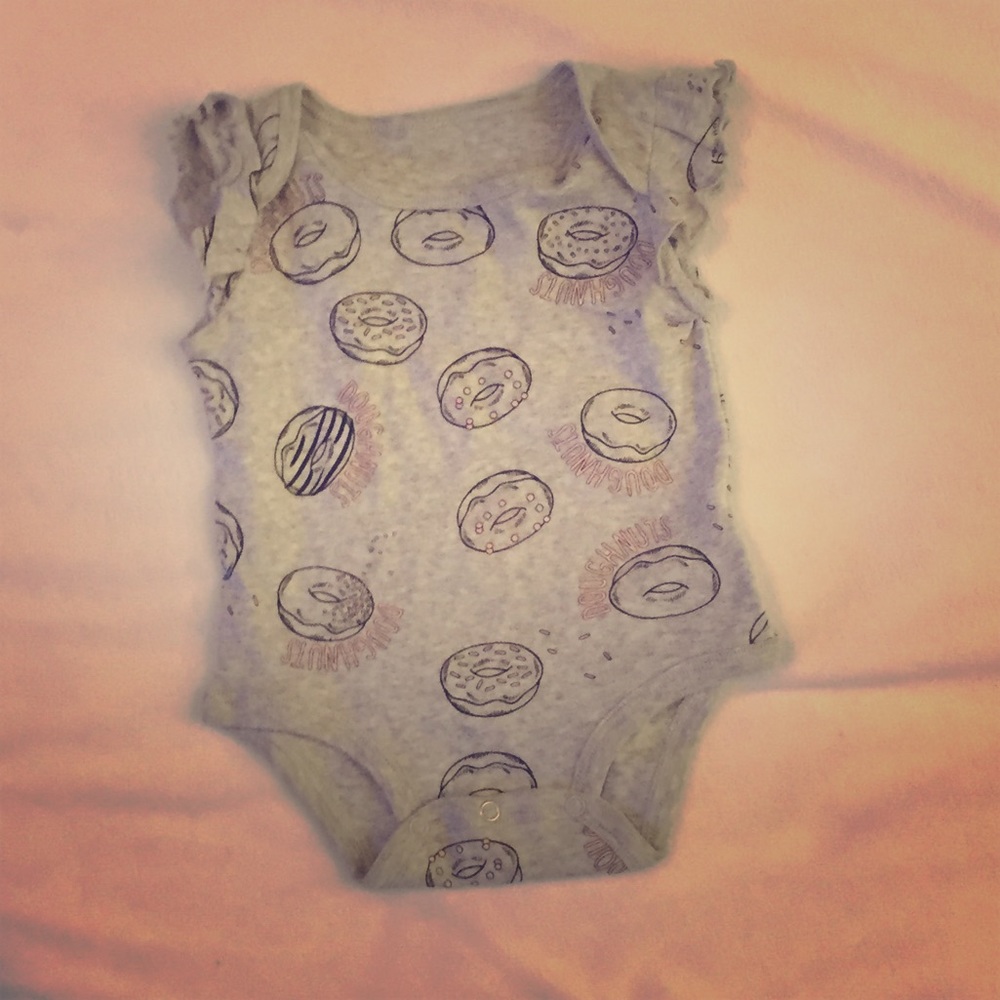 Rosie Pope Donut Print Onesie never worn